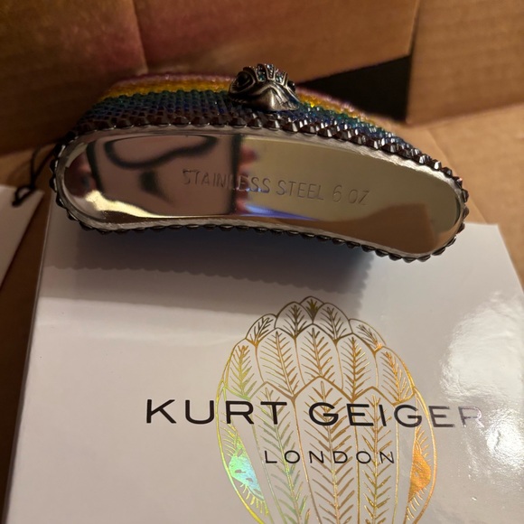 NWT Kurt Geiger Crystal Jewel Rainbow Flask with Eagle head - Picture 7 of 8
